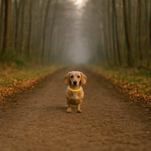 LED-halsband för hund – Uppladdningsbart reflekterande säkerhetshalsband
