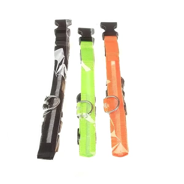 LED-halsband för hund – Uppladdningsbart reflekterande säkerhetshalsband