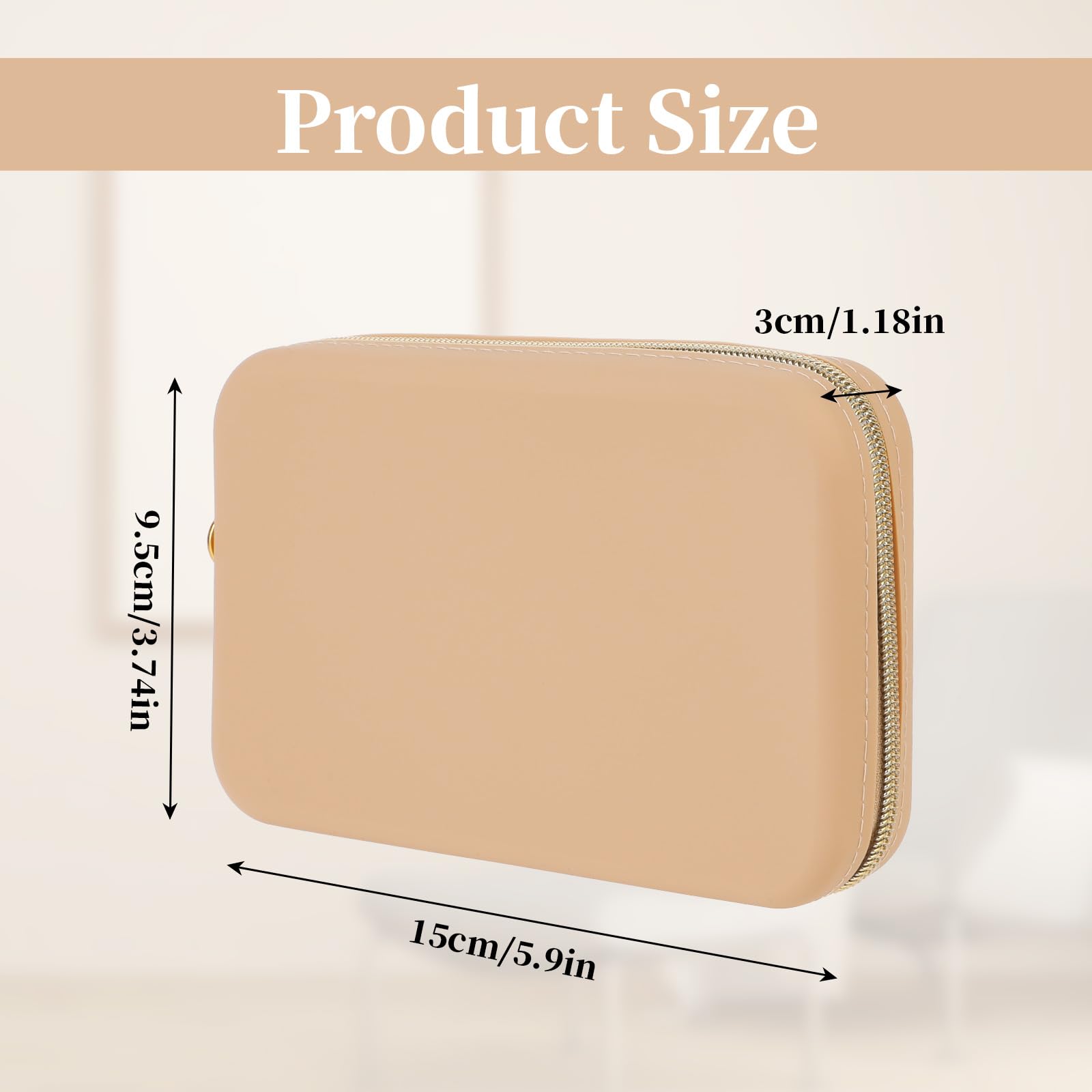 2025 damclutch-plånbok – Modeplånbok med dragkedja i silikon