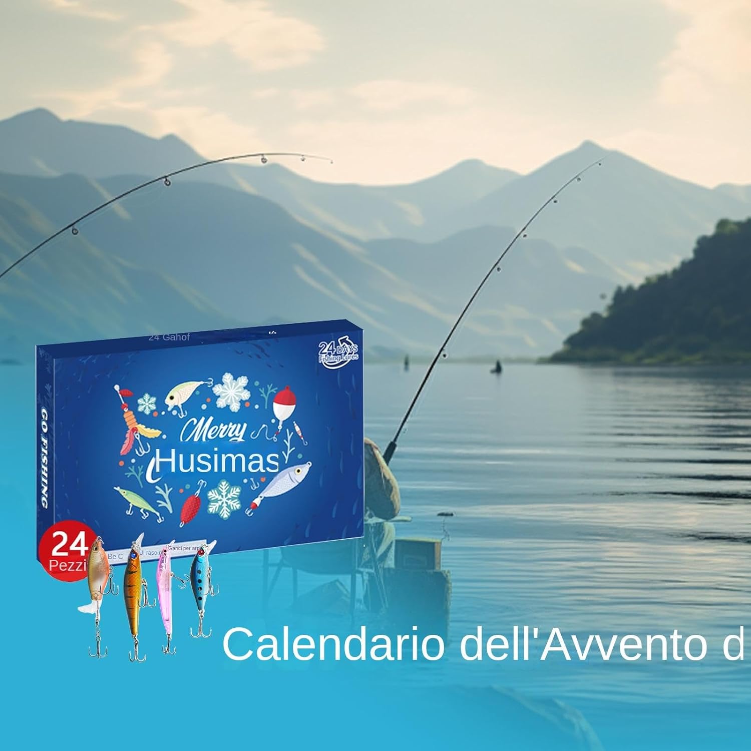 Fiske Adventskalender 2025 – 24 överraskningar med fiskedrag och tillbehör till jul - Julkalender