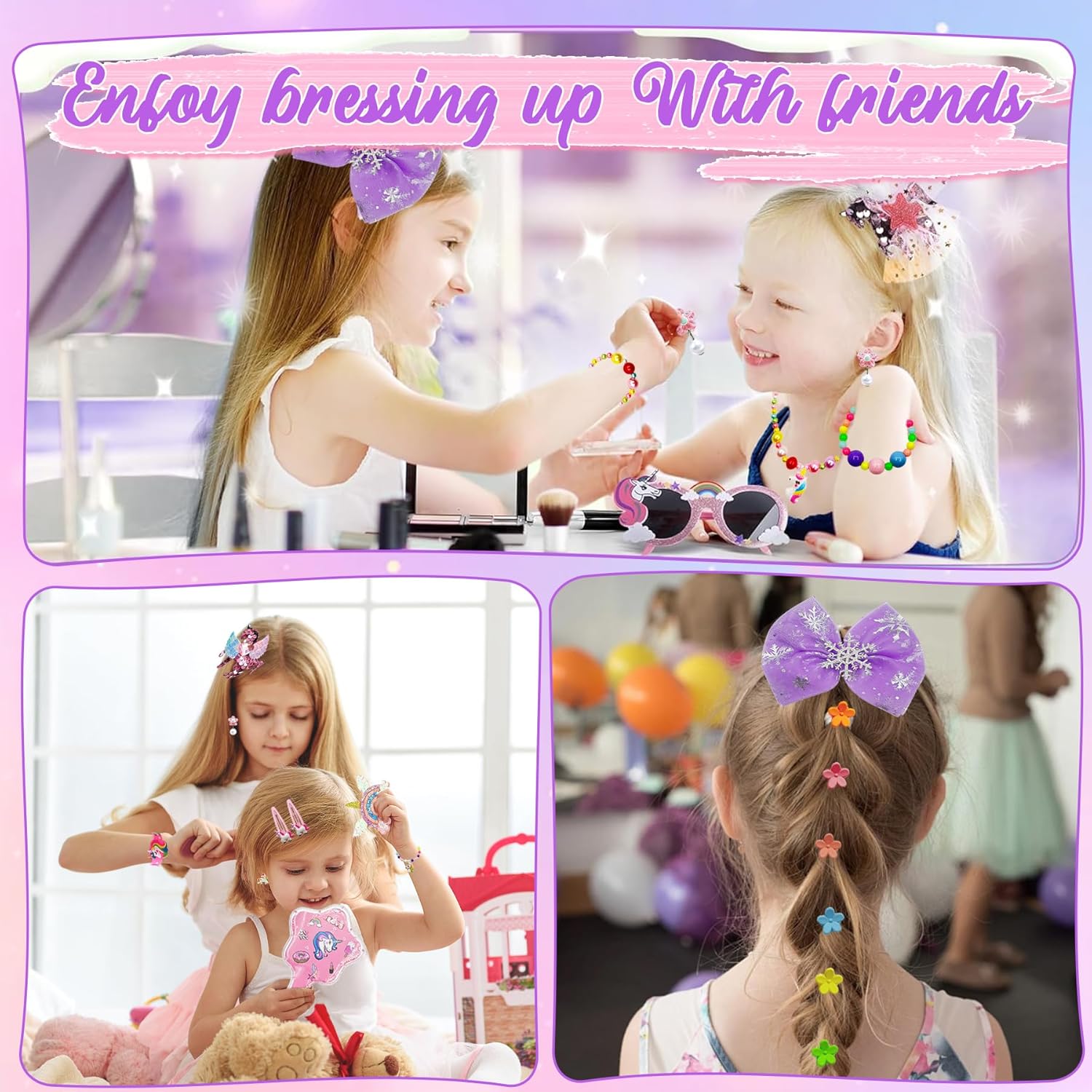 Enhörning Adventskalender för barn 2025 – 24 dagar med smycken, accessoarer & överraskningar