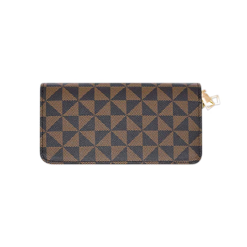 Damplånbok med dragkedja för grossist – Flerfärgad modeplånbok i läder