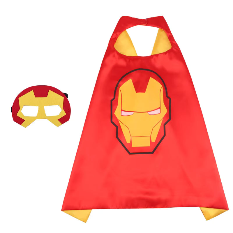 Superhjälte-kappa och mask-set för barn – Anpassad cosplaykostym