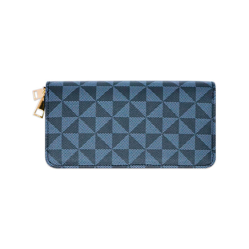 Damplånbok med dragkedja för grossist – Flerfärgad modeplånbok i läder