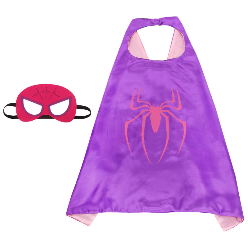Superhjälte-kappa och mask-set för barn – Anpassad cosplaykostym
