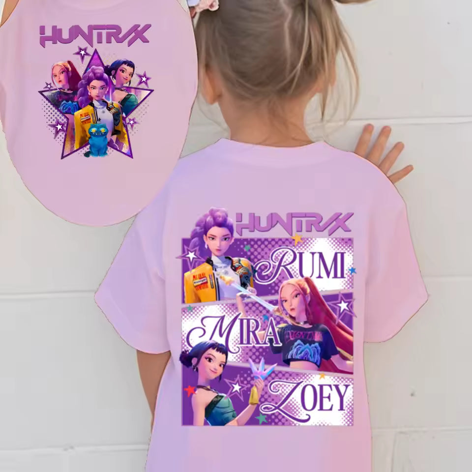 Demon Hunters K-Pop T-shirt 2025 – Barn Sommartröja (12-pack)