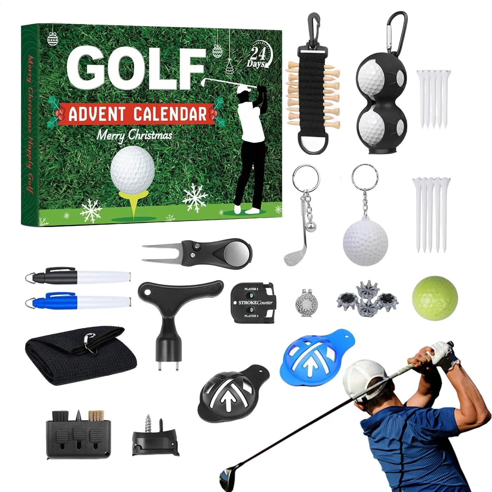 Golf Adventskalender 2025 – 24 dagar med roliga golfaccessoarer & överraskningar