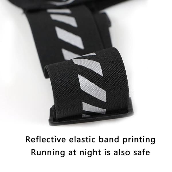 Reflekterande löparväst med mobilhållare – Justerbar träningsficka