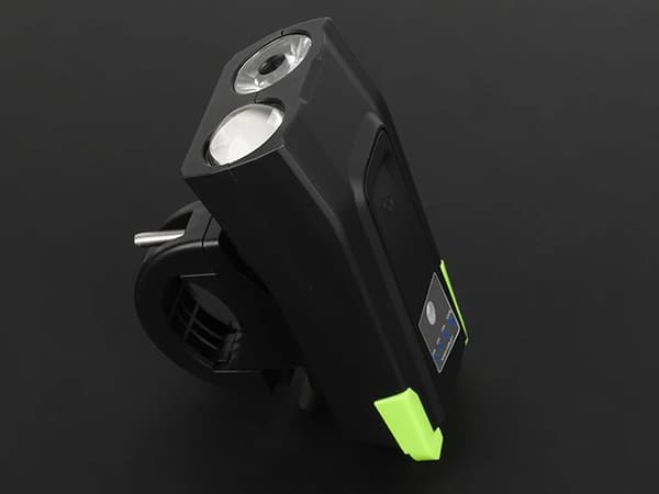 Cykelljusset fram och bak 4000mAh – 800 lumen och upp till 120 dB med 5 volymnivåer Cykellampa