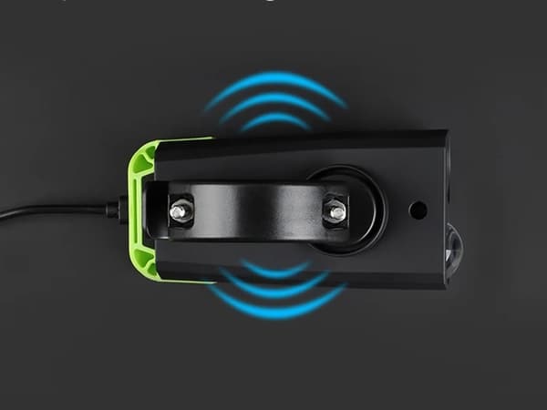 Cykelljusset fram och bak 4000mAh – 800 lumen och upp till 120 dB med 5 volymnivåer Cykellampa