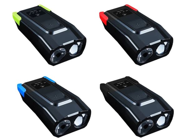 Cykelljusset fram och bak 4000mAh – 800 lumen och upp till 120 dB med 5 volymnivåer Cykellampa