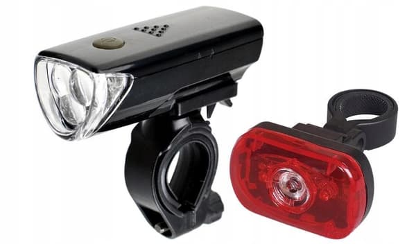 XC LED cykelljusset fram och bak 4000mAh – 800 lumen, upp till 120 dB med 5 justerbara volymnivåer (Svart)