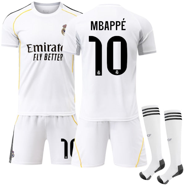 Real Madrid 2025/26 hemmatröja – barn & vuxna #10 Mbappé