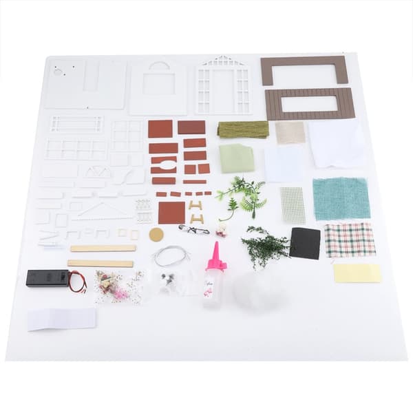 DIY Miniatyr Trästuga Byggset