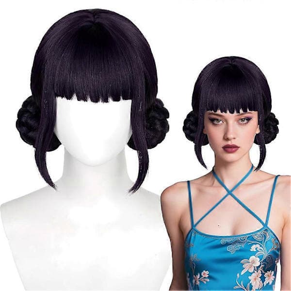 Demon Hunters Kostym Rumi Peruk Rumi Cosplay Peruk Anime Zoey Mira Peruker Långt Rakt Håraccessoar för Kvinnor