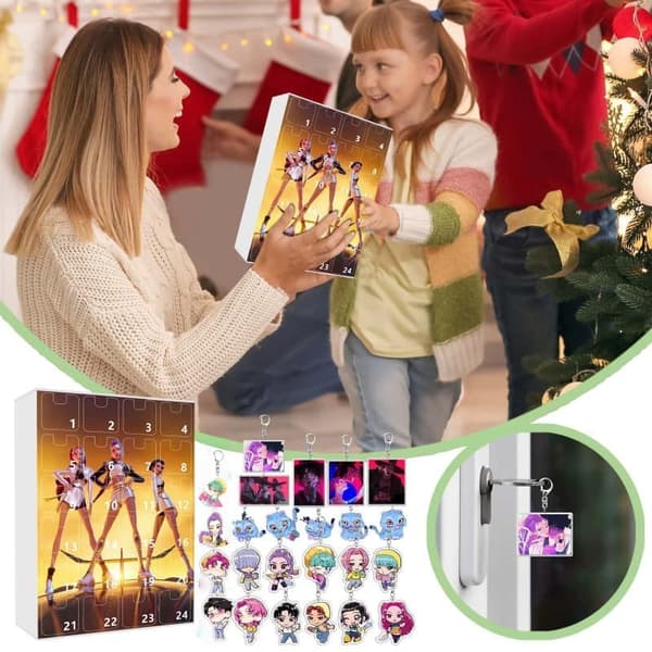 K-Pop Demon Hunters Adventskalender 2025 – 24 Nyckelringar