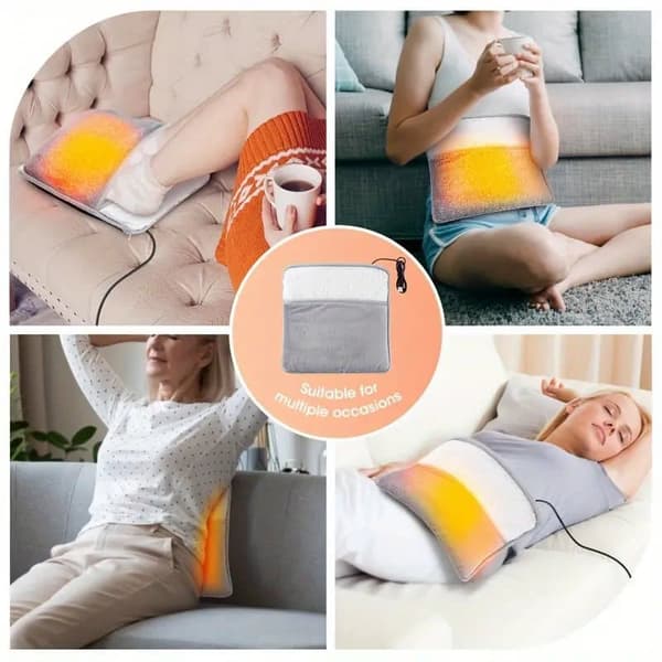 Elektrisk Fotvärmare – USB-driven Dubbelvärme 30 x 40 cm Portabel med låg vikt