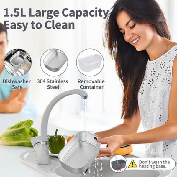 Elektrisk Matlåda 1,5L Rostfri – 12/24V & 110/220V