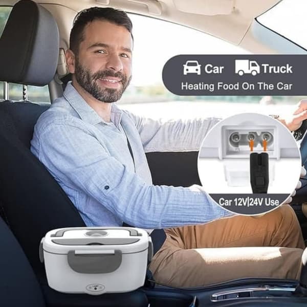 Elektrisk Matlåda 1,5L Rostfri – 12/24V & 110/220V