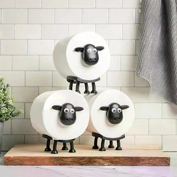 Toalettpappershållare Får Cool Design Julklapp Present – 3-pack