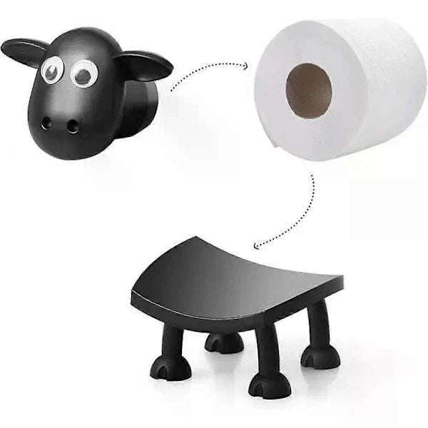 Toalettpappershållare Får Cool Design Julklapp Present – 3-pack