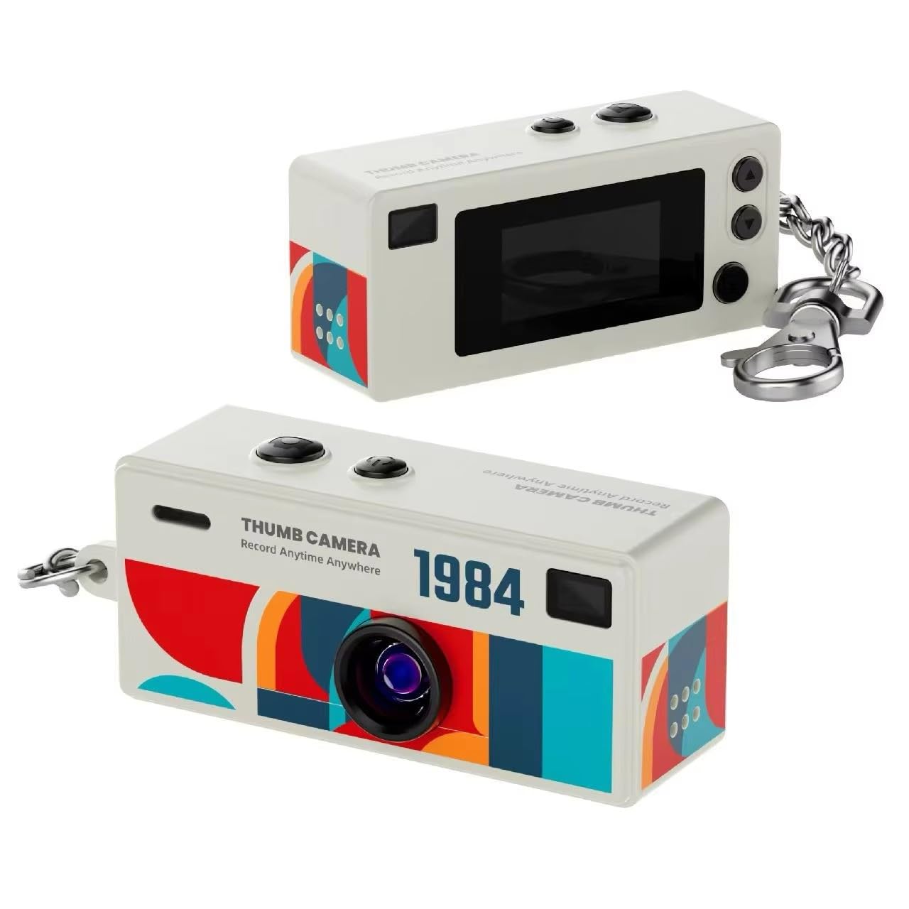 Mini Tumkamera 1080p med Skärm – Gul