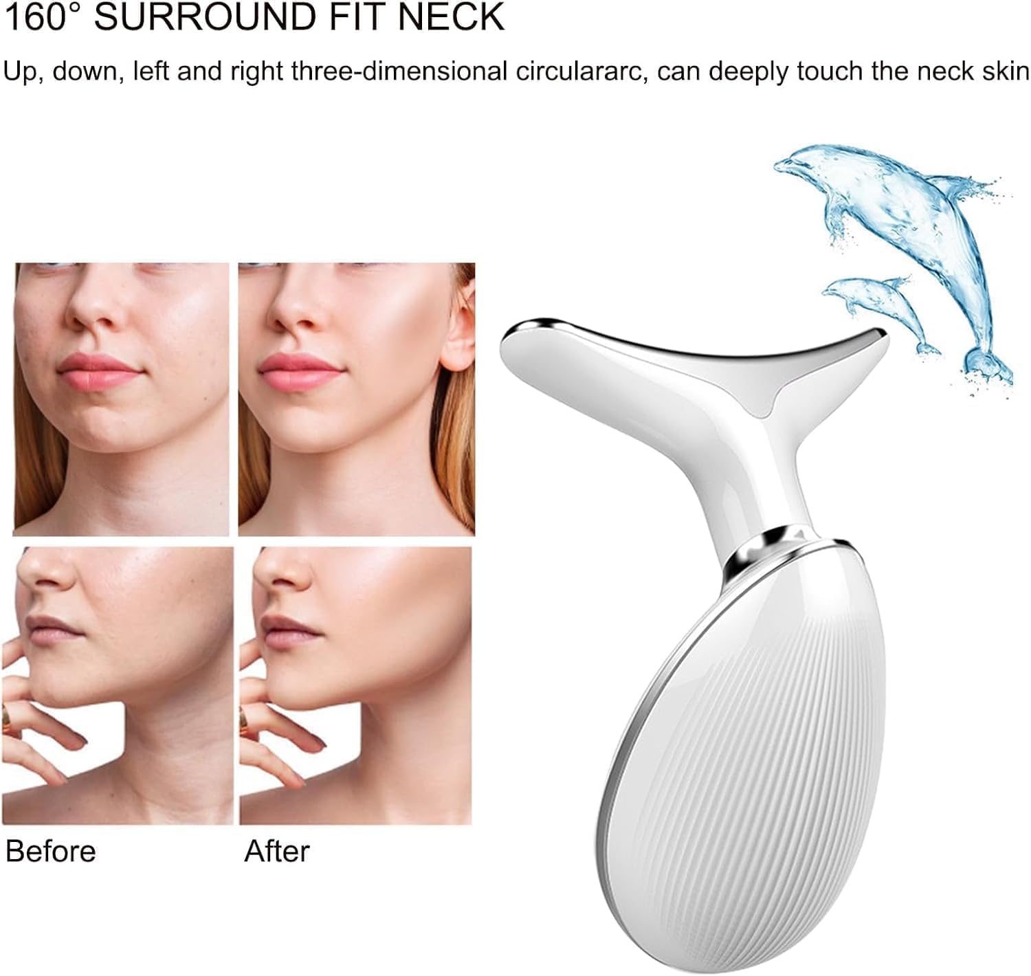 Elektrisk Ansiktsmassage med EMS & LED – Lyftande Anti-Age Enhet med Värme