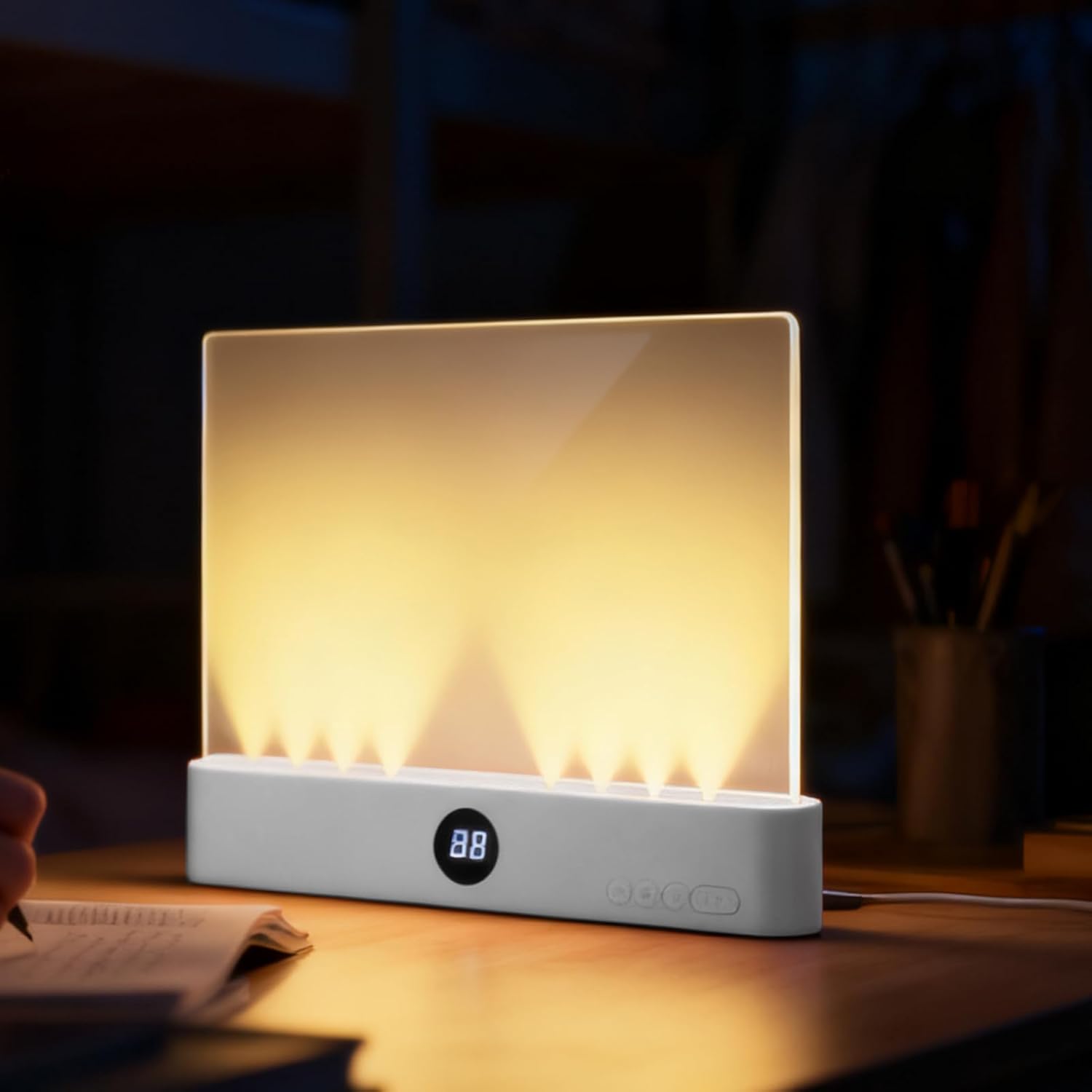 Dimbar LED Boklampa med Timer och 3 Ljuslägen