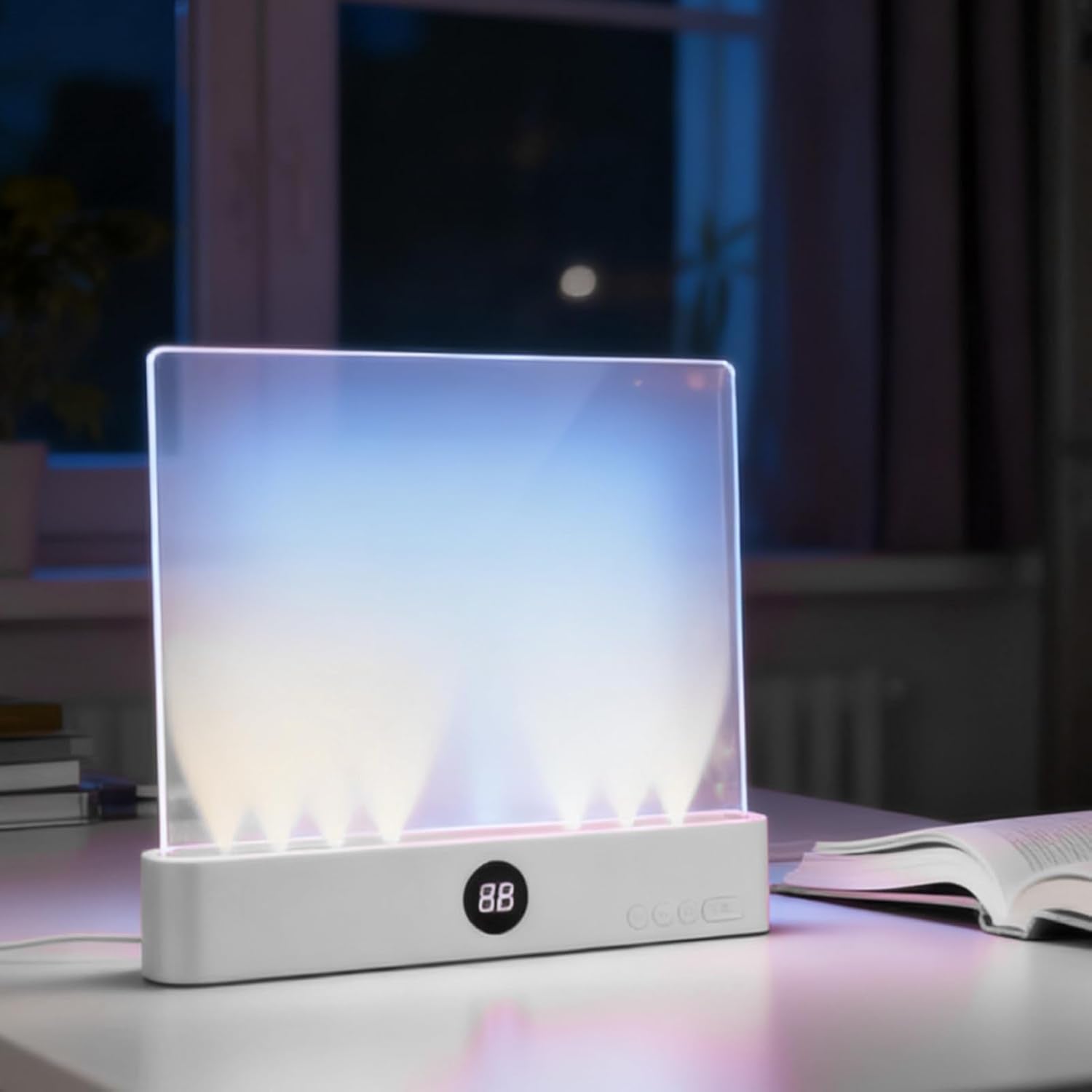 Dimbar LED Boklampa med Timer och 3 Ljuslägen
