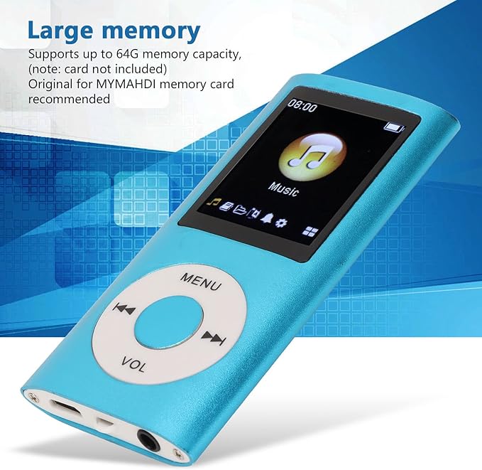 Multifunktionell MP3/MP4-spelare med 32 GB minne