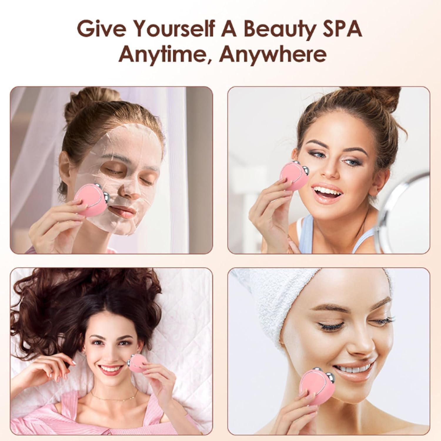 Mikroström Ansiktsroller med 3 Lägen