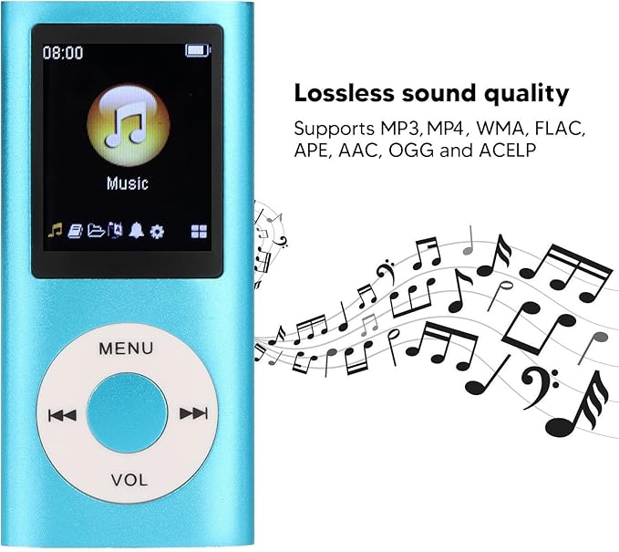 Multifunktionell MP3/MP4-spelare med 32 GB minne