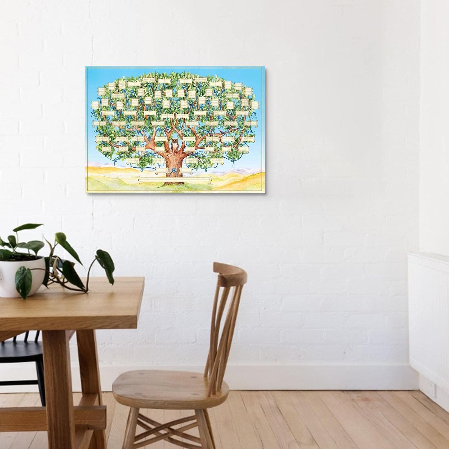 Släktträd Väggposter i Canvas – 6 Generationer