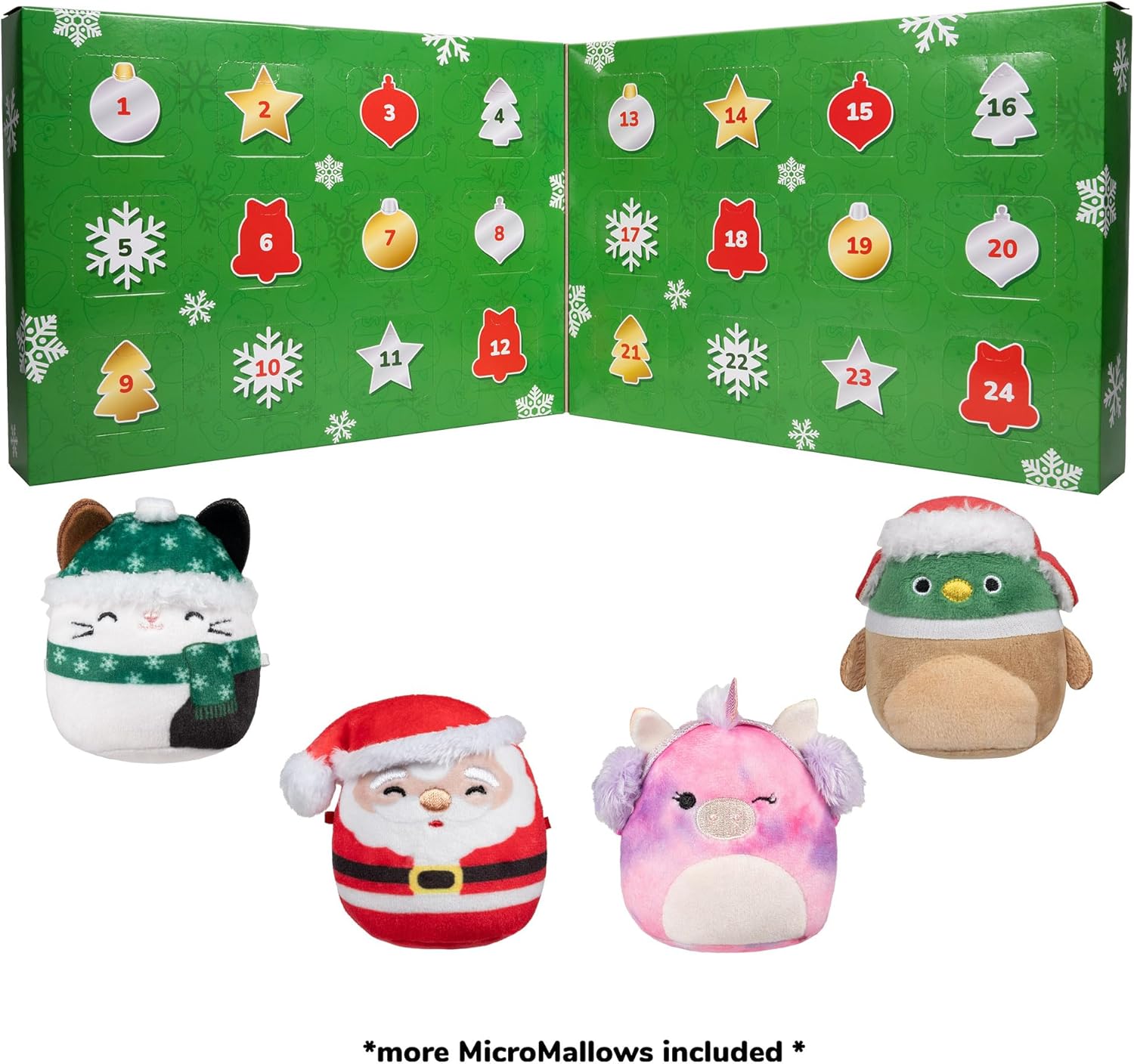 Squishmallows Julkalender – 24 dagar med mjuka minigosedjur & julöverraskningar