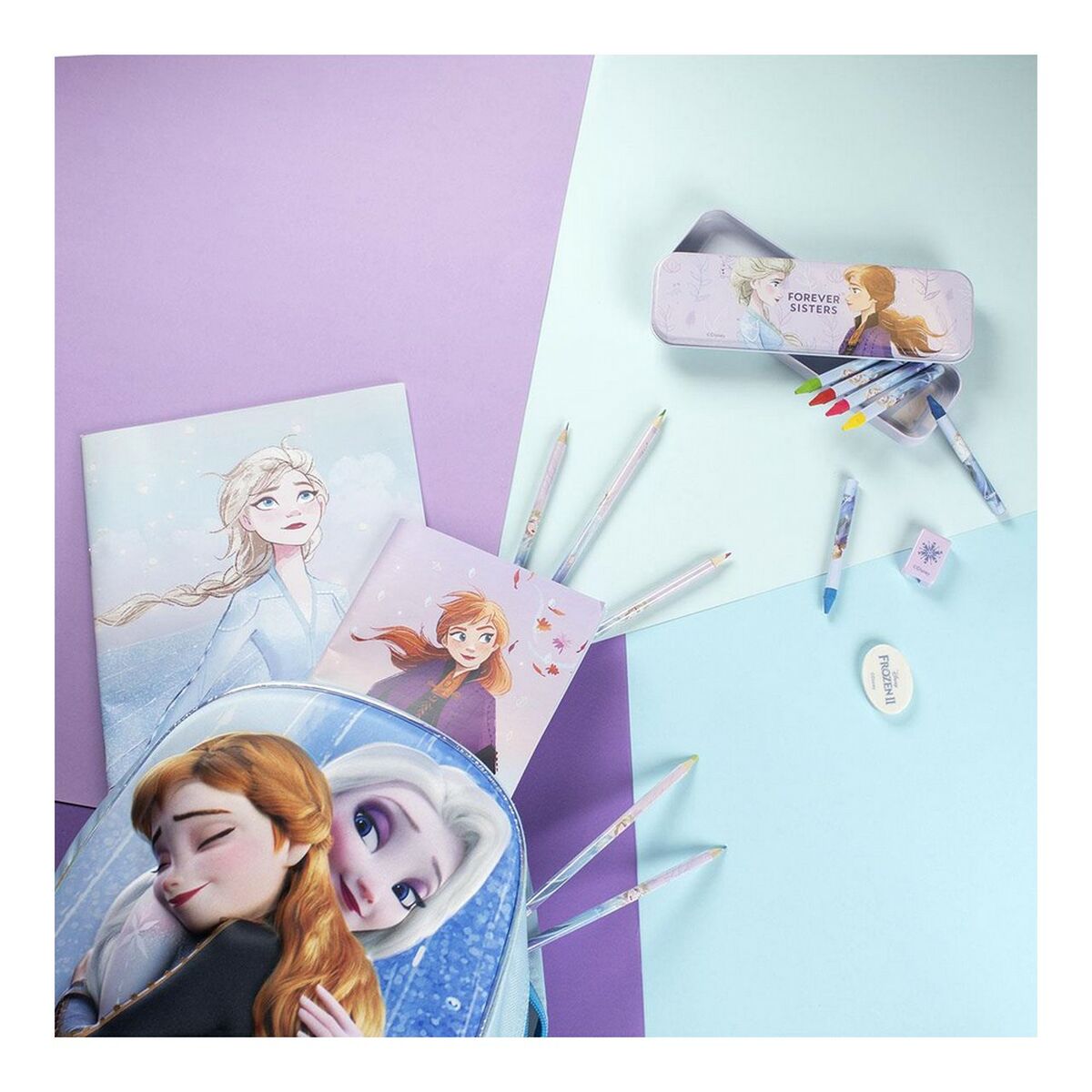 Set med Frozen Pennor Fodral mm (16 st delar )