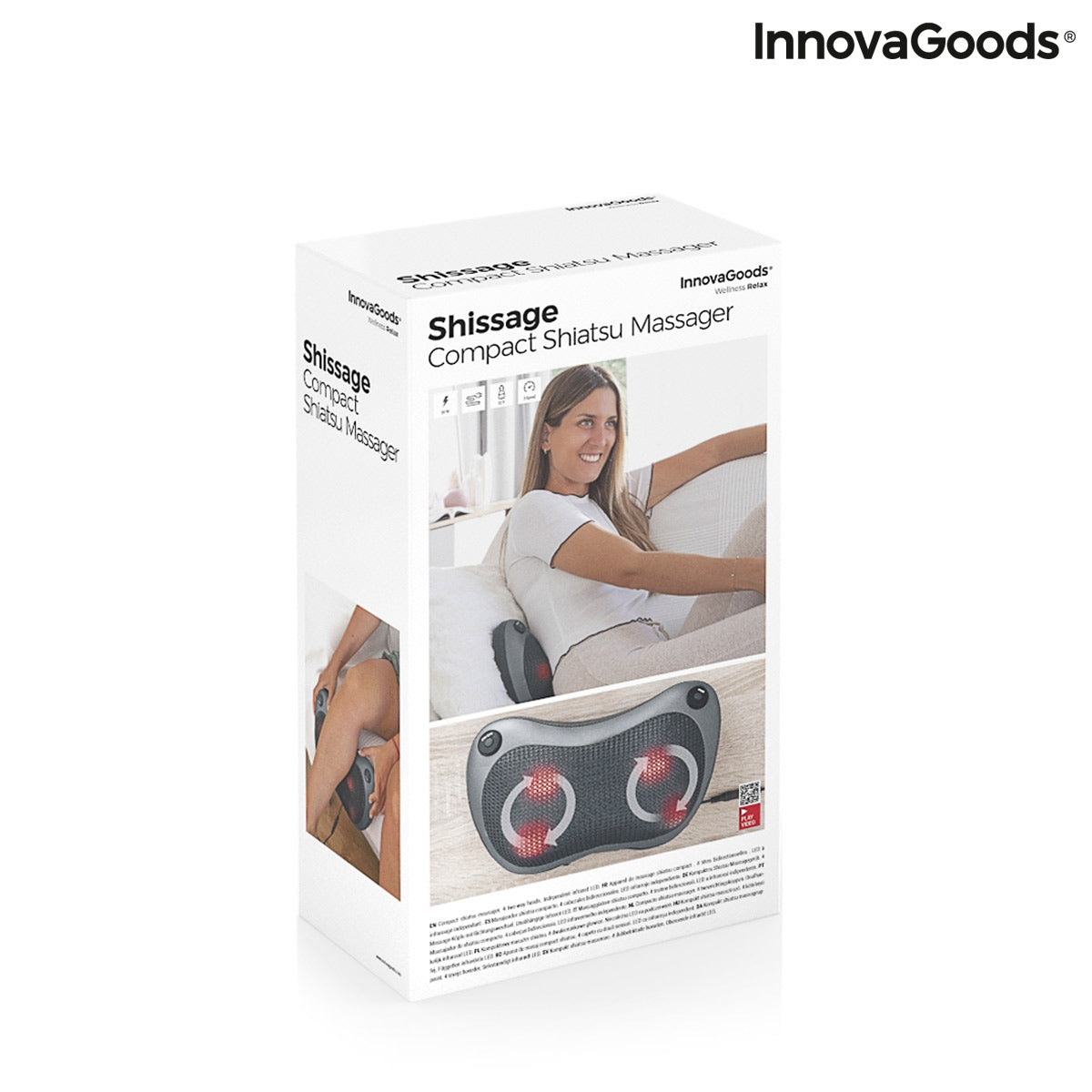 Kompakt Shiatsu Massager Elektrisk Nackmassage
