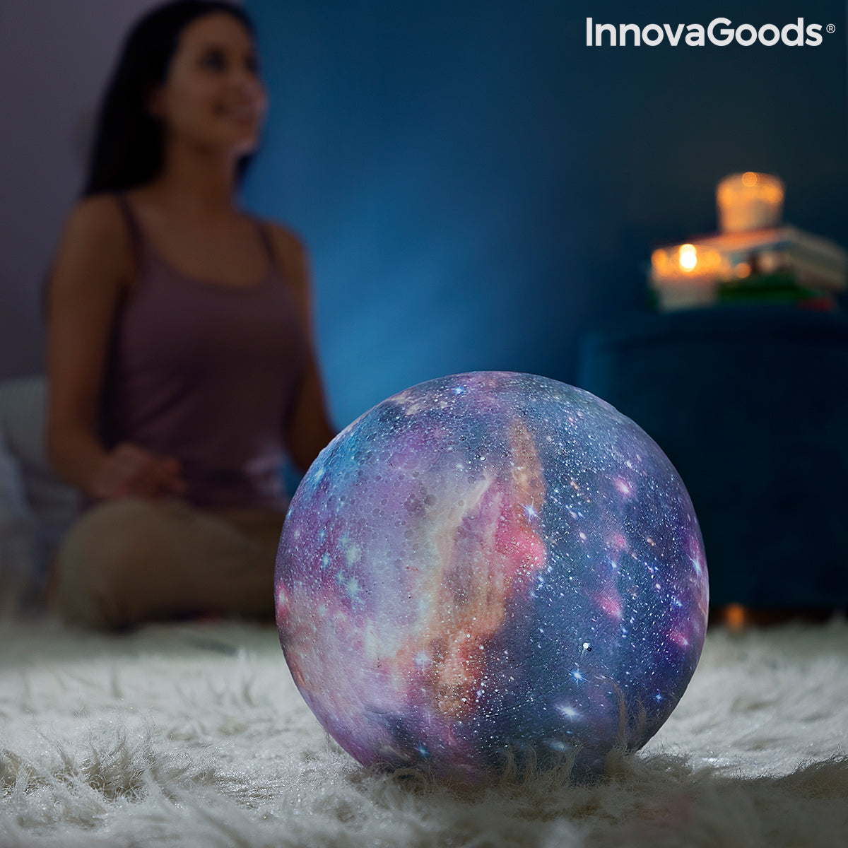 Uppladdningsbar Galaxy LED-lampa