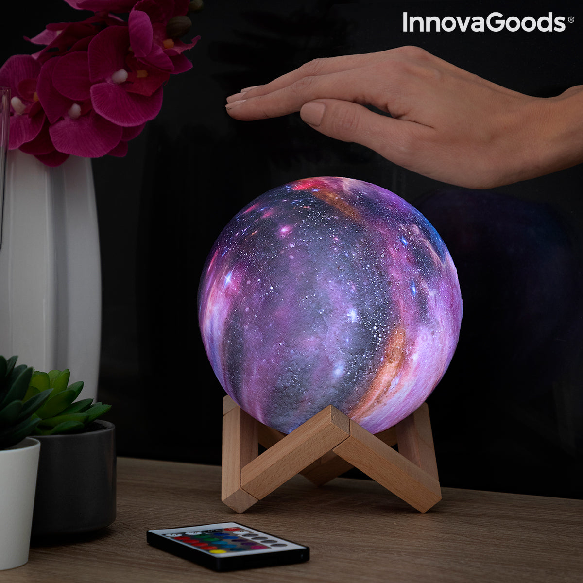 Uppladdningsbar Galaxy LED-lampa