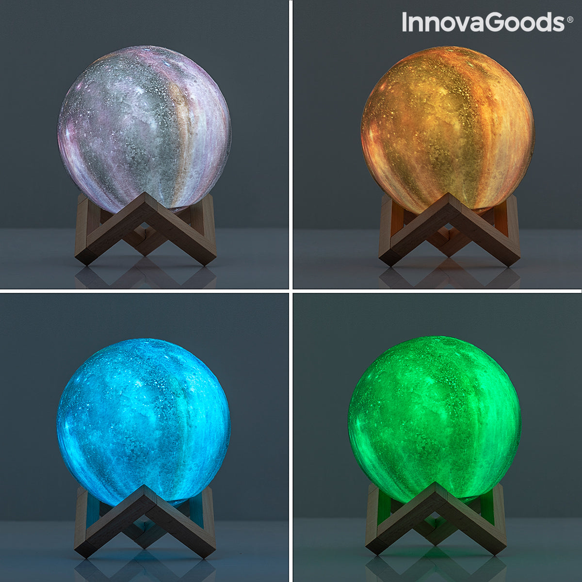 Uppladdningsbar Galaxy LED-lampa