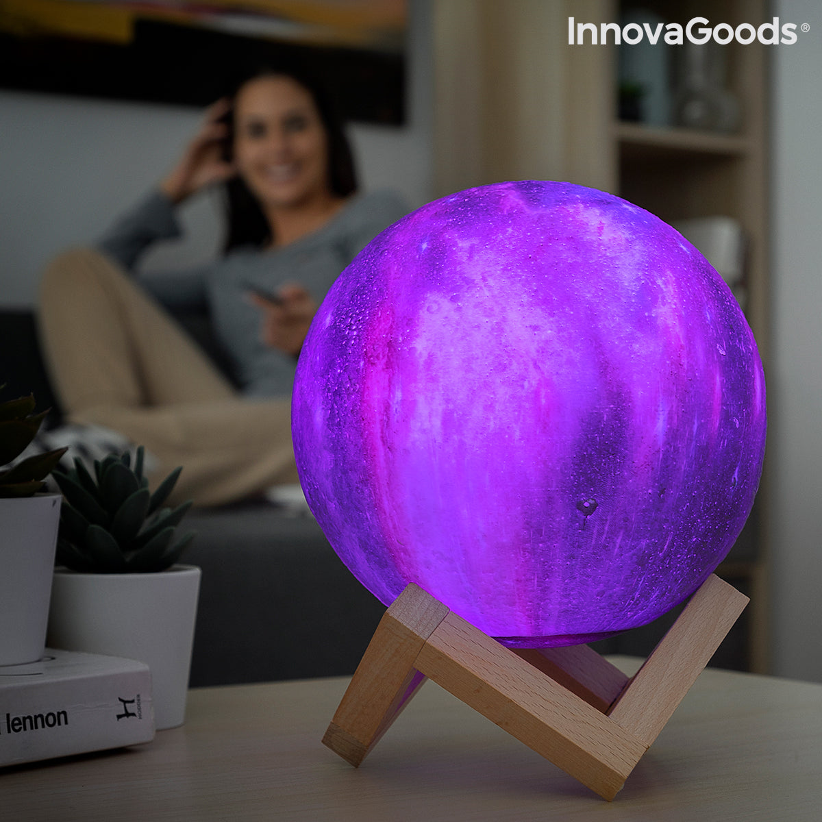 Uppladdningsbar Galaxy LED-lampa
