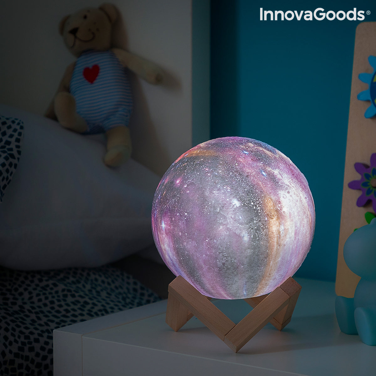 Uppladdningsbar Galaxy LED-lampa