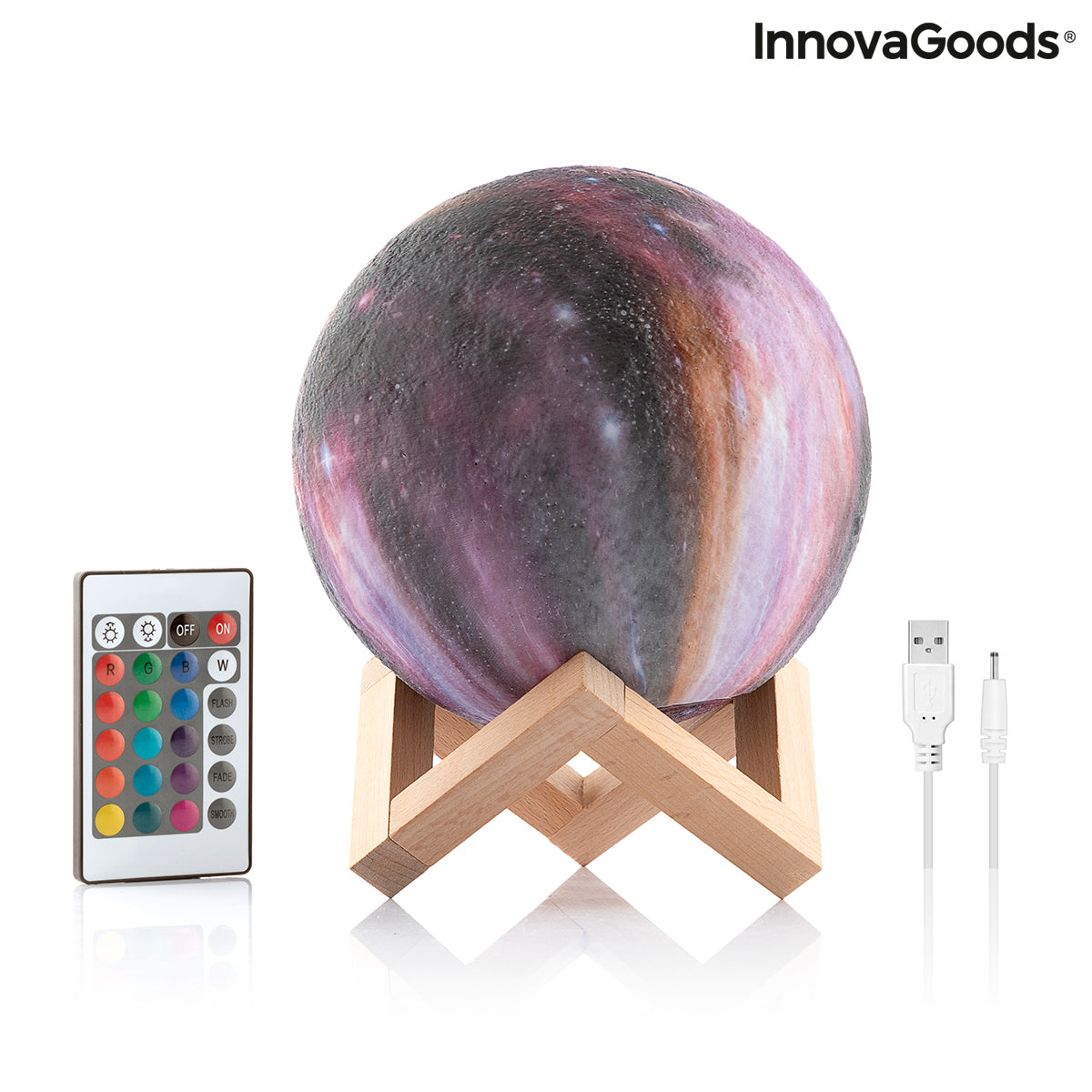 Uppladdningsbar Galaxy LED-lampa