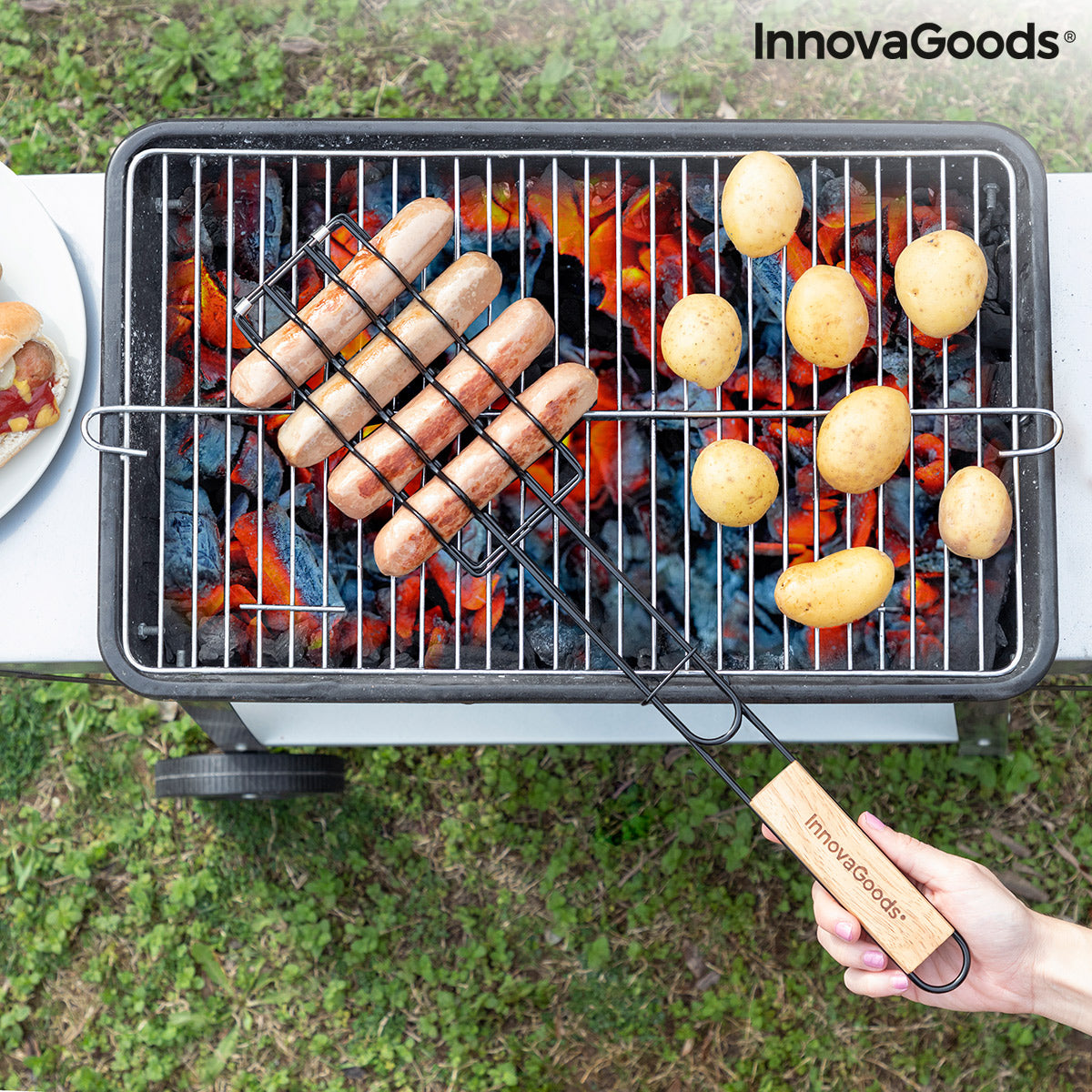 Grillspett 4st korvar samtidigt