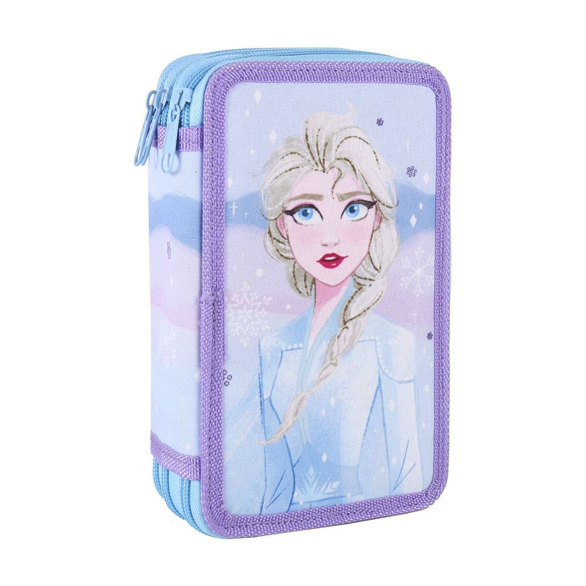 Trippelpennfodral Frozen Lilac 43 delar