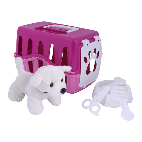 Min söta hund Set Rosa med Bur och Accessoarer