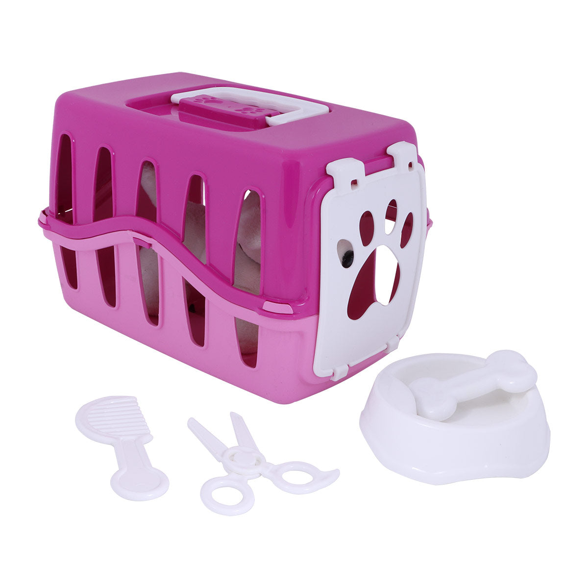 Min söta hund Set Rosa med Bur och Accessoarer