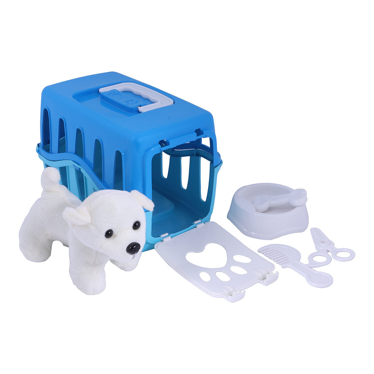 Hund Set med Korg och accessoarer Blå