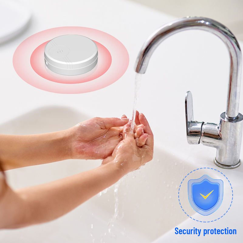 Trådlös vattentanksöverfyllnads- och läckagelarm – 135 dB med låg batteripåminnelse