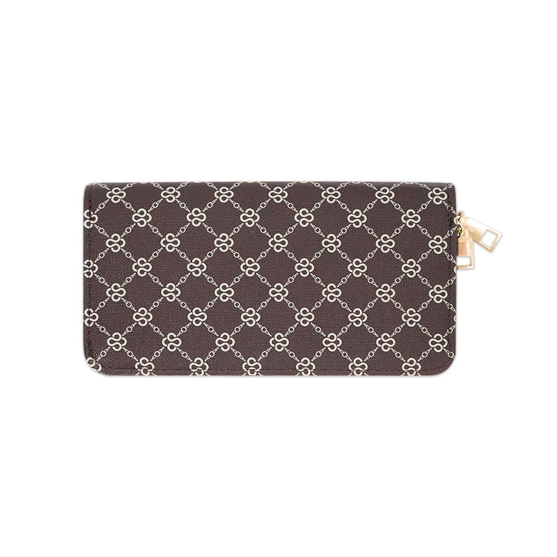 Damplånbok med dragkedja för grossist – Flerfärgad modeplånbok i läder