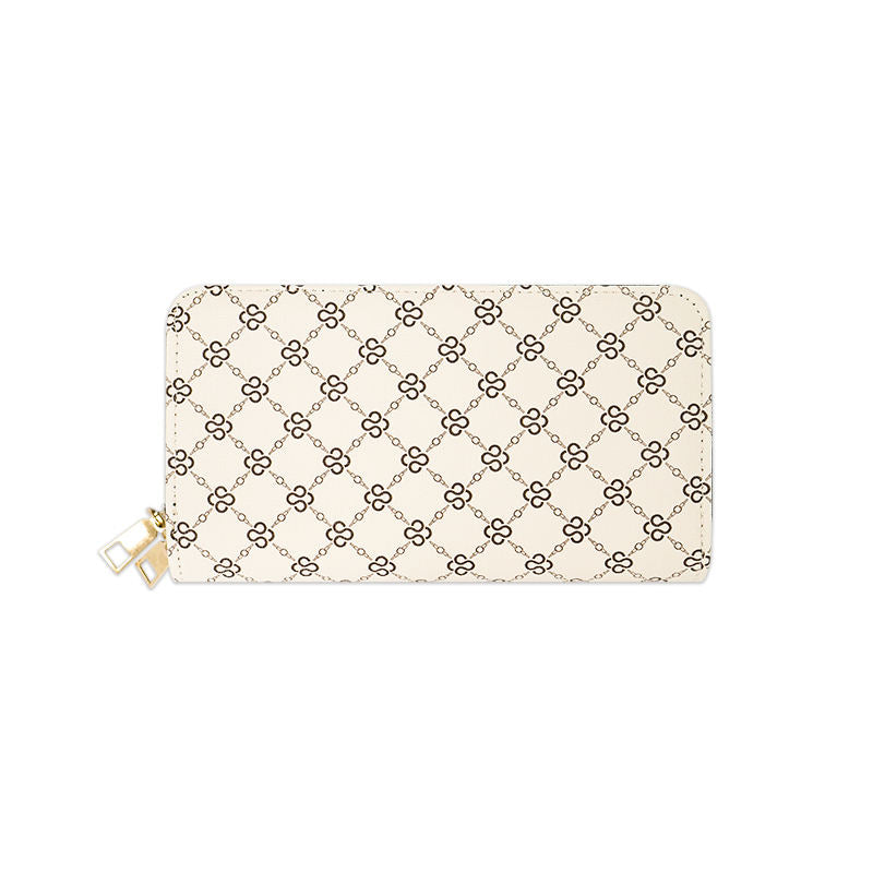 Damplånbok med dragkedja för grossist – Flerfärgad modeplånbok i läder